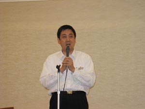 ホストである総社YEGの頼経会長挨拶