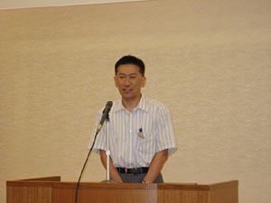 加藤実行委員長による中国ブロック大会総社の説明・報告