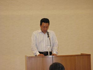 総社YEGの親副会長による閉会の挨拶