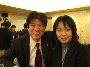 OB中村氏と、馬場さんのいいショット