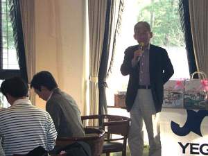 大久保先輩による乾杯の挨拶