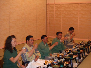 高山グリーンホテルでの宴会