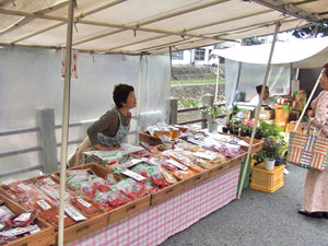 宮川朝市の様子
