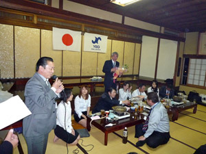 贈る言葉 井上会長から藤木卒業生へ
