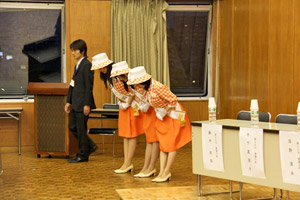 観光大使「倉敷小町」さん入場