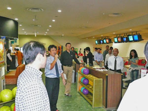 ボーリング大会開会挨拶 玉島YEG山本会長