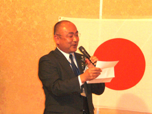 卒業生代表挨拶 上西直前会長